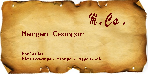 Margan Csongor névjegykártya